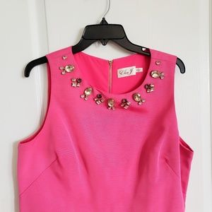 Pink jeweled occasion top